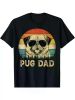Vintage Pug Dad Graphic T-Shirt - Unisex Cotton Tee for Dog Lovers, Father's Day Gift