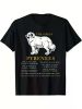Great Pyrenees Humor T-Shirt, 100% Cotton Crew Neck Tee, Casual All-Season Knit Fabric Top with