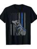 Men's 100% Cotton T-Shirt with Patriotic German Shepherd Design - Breathable, Stretch Fabric for All Seasons