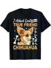Men's Chihuahua Love Graphic T-Shirt - Ultra-Soft 100% Cotton, Breathable & Moisture-Wicking Crew Neck Tee with Funny Dog Print