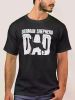 Mens German Shepherd Dad Dog Fathers Day T-Shirt, Casual Unisex Short Sleeve Tee Tops, Men'S Black T Shirt, Christmas Gift