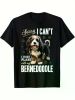 Bernedode Dog Breed Pet Sorry, I Can'T I Have A Plan Print for Men Women Couple Cotton T-Shirt, Street Casual Short Sleeve Cotton Tee -Ultra-Soft