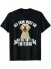 Men's Yellow Labrador "All Food Must Go to the Lab for Testing" Graphic T-Shirt - 100% Cotton, Black with White Text & Labrador Design