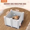 VEVOR Dog Whelping Box  PVC with Rails Pee Pad for Dogs Puppies