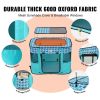 VEVOR Foldable Pet Playpen,  Portable Dog Playpen, Crate Kennel for Puppy, Dog, Cat, Waterproof 600D Oxford Cloth, Removable Zipper