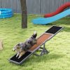 PawHut Wooden Dog Agility Seesaw for Training and Exercise, Weather Resistant