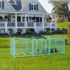 Dog Playpen Indoor 8 Panels Metal Dog Pen Pet Dog Fence Outdoor Exercise Pen with Doors
